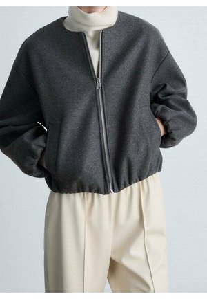 Sweater met rits - grey