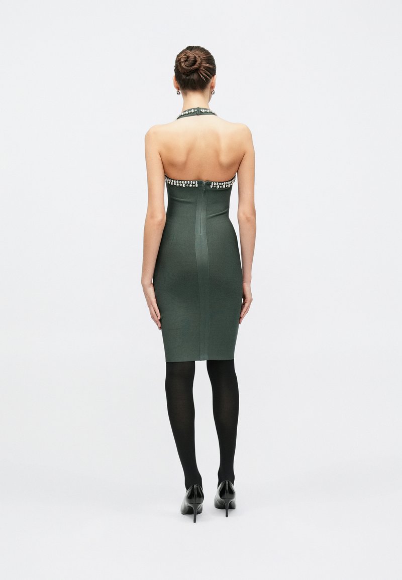green emerald velvet dress Marciano by Guess Green Polyester Dress – JOHNYCARRIBEAN main image 1