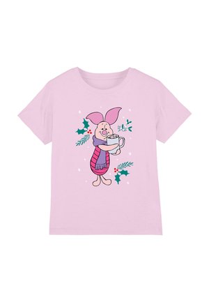 PIGLET MISTLETOE COCOA - Print T-shirt - pink