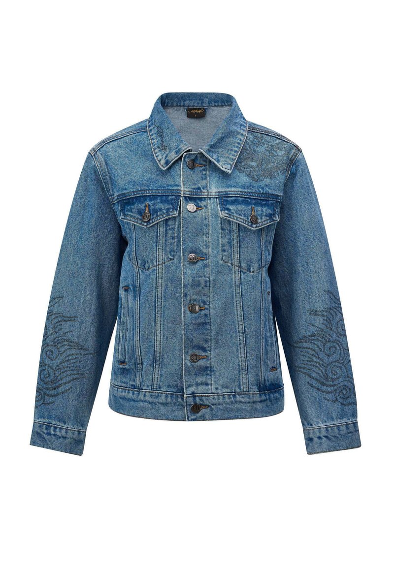 Ed Hardy Spijkerjas gebleekt denim/bleached denim Ed Hardy Spijkerjas gebleekt denim/bleached denim