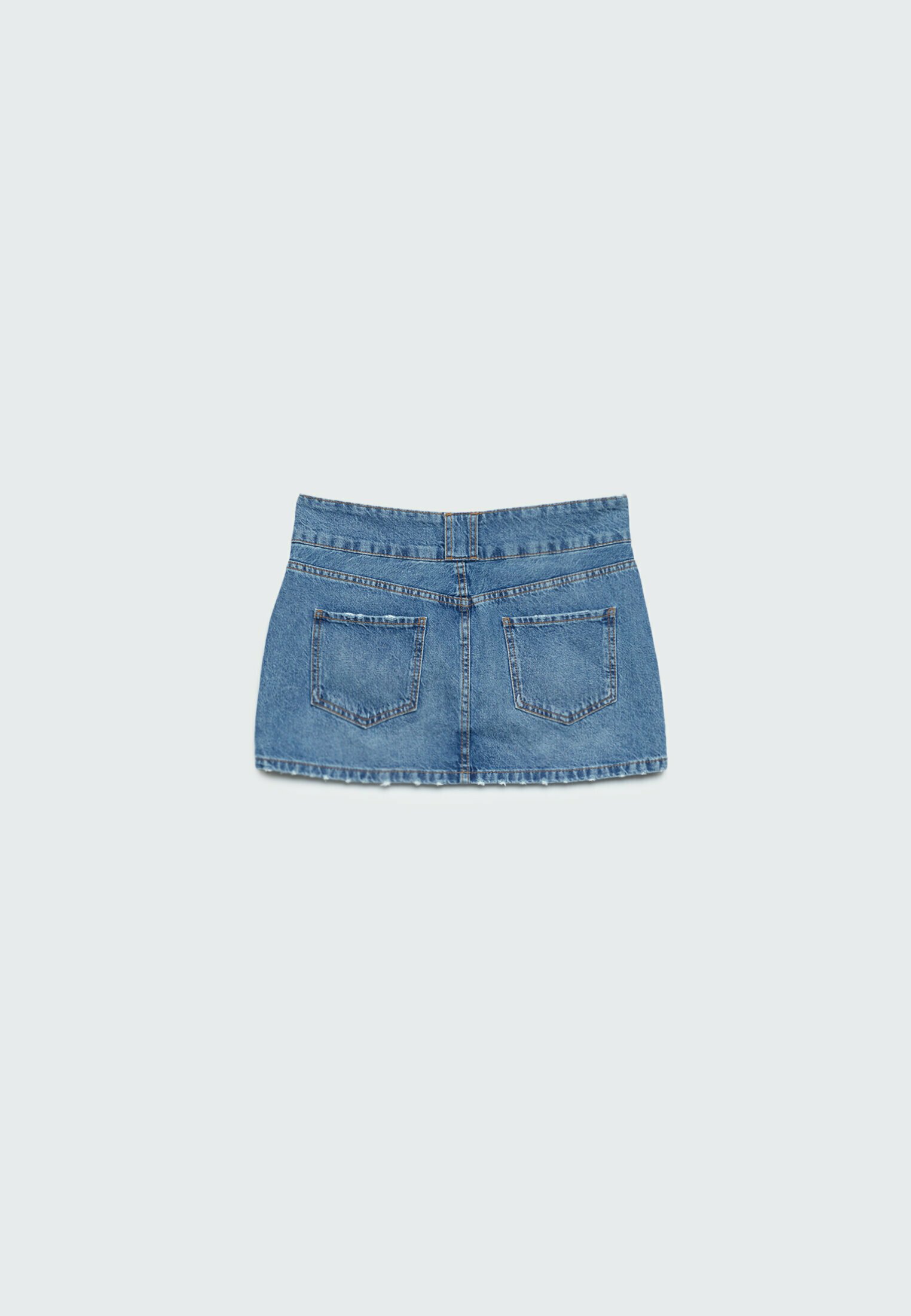 Stradivarius Gonna di jeans - mottled royal blue/blu reale screziato -  Zalando