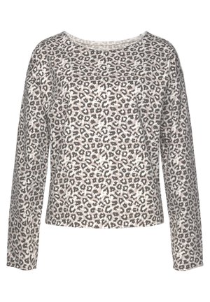 LASCANA, Sweatshirt - beige schwarz