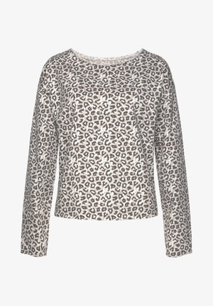 LASCANA, Sweatshirt - beige schwarz