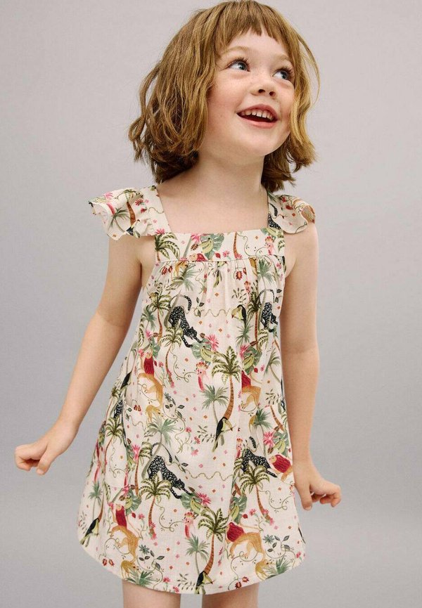 FLORAL PRINT - Day dress - ecru