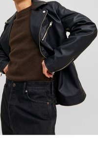 Jack & Jones Giacca in similpelle - black