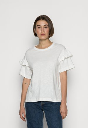 SLFRYLIE FLORENCE TEE  - Print T-shirt - snow white