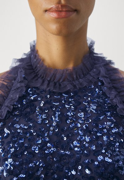 Needle & Thread SEQUIN WREATH BODICE HALTER NECK ANKLE GOWN - Robe de soirée - navy