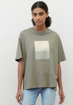 PHOTOPRINT LOOSE - T-shirt z nadrukiem - salvia