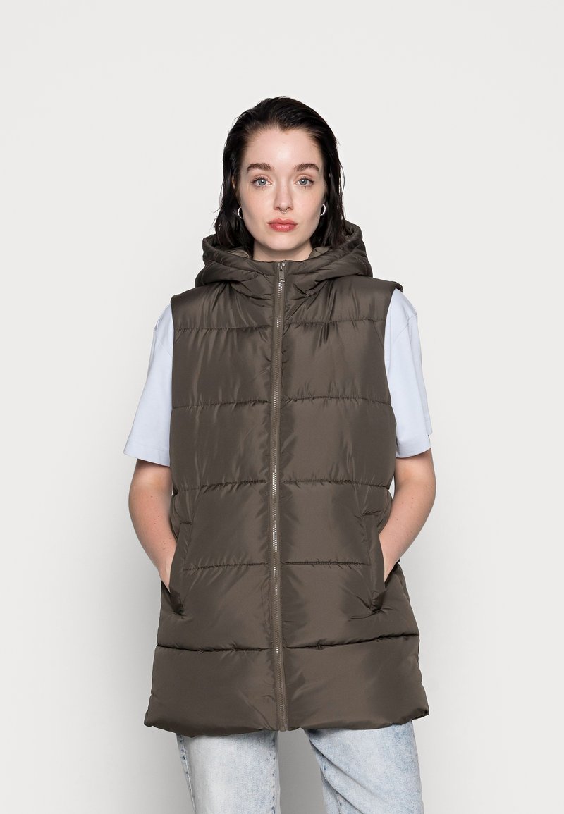 Pieces PCBEE NEW PUFFER VEST - Liemenė - black olive