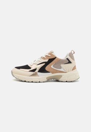 Trainers - beige/black