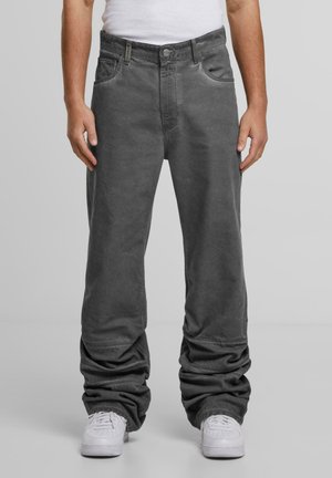 OMARI - Relaxed fit jeans - oil washed grey