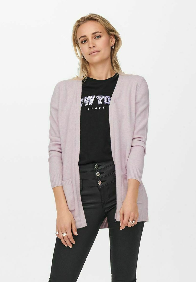 ONLY ONLLESLY OPEN - Strickjacke - orchid petal