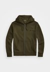 DOUBLE-KNIT FULL-ZIP HOODIE - Φούτερ με φερμουάρ - company olive