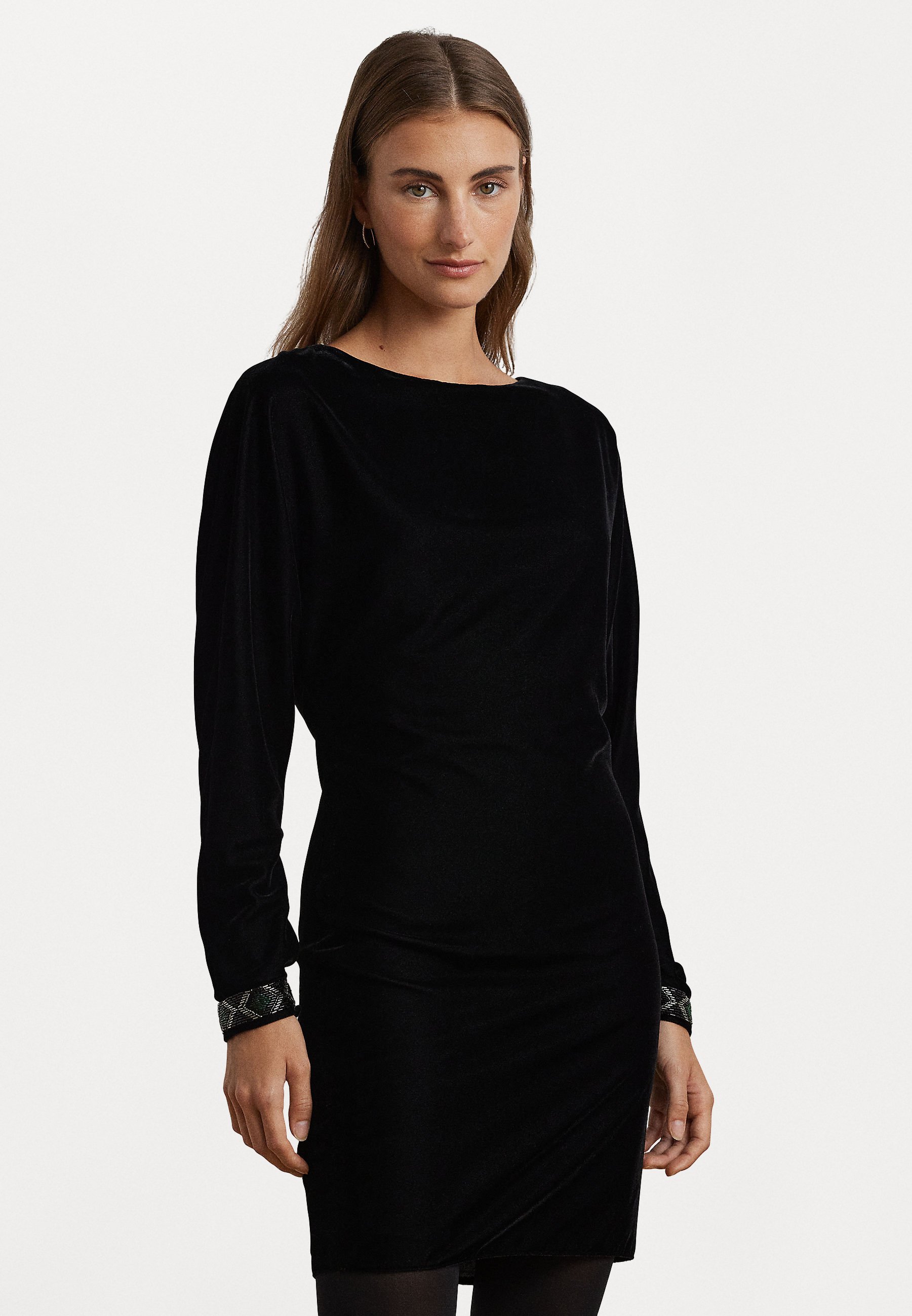 Lauren Ralph Lauren BEADED-TRIM VELVET COCKTAIL DRESS - Cocktail dress / Party dress - black - Zalando Lauren Ralph Lauren BEADED-TRIM VELVET COCKTAIL DRESS - Cocktail dress / Party dress - black - Zalando
