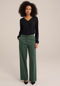 WE Fashion Hosszú ujjú felső - black