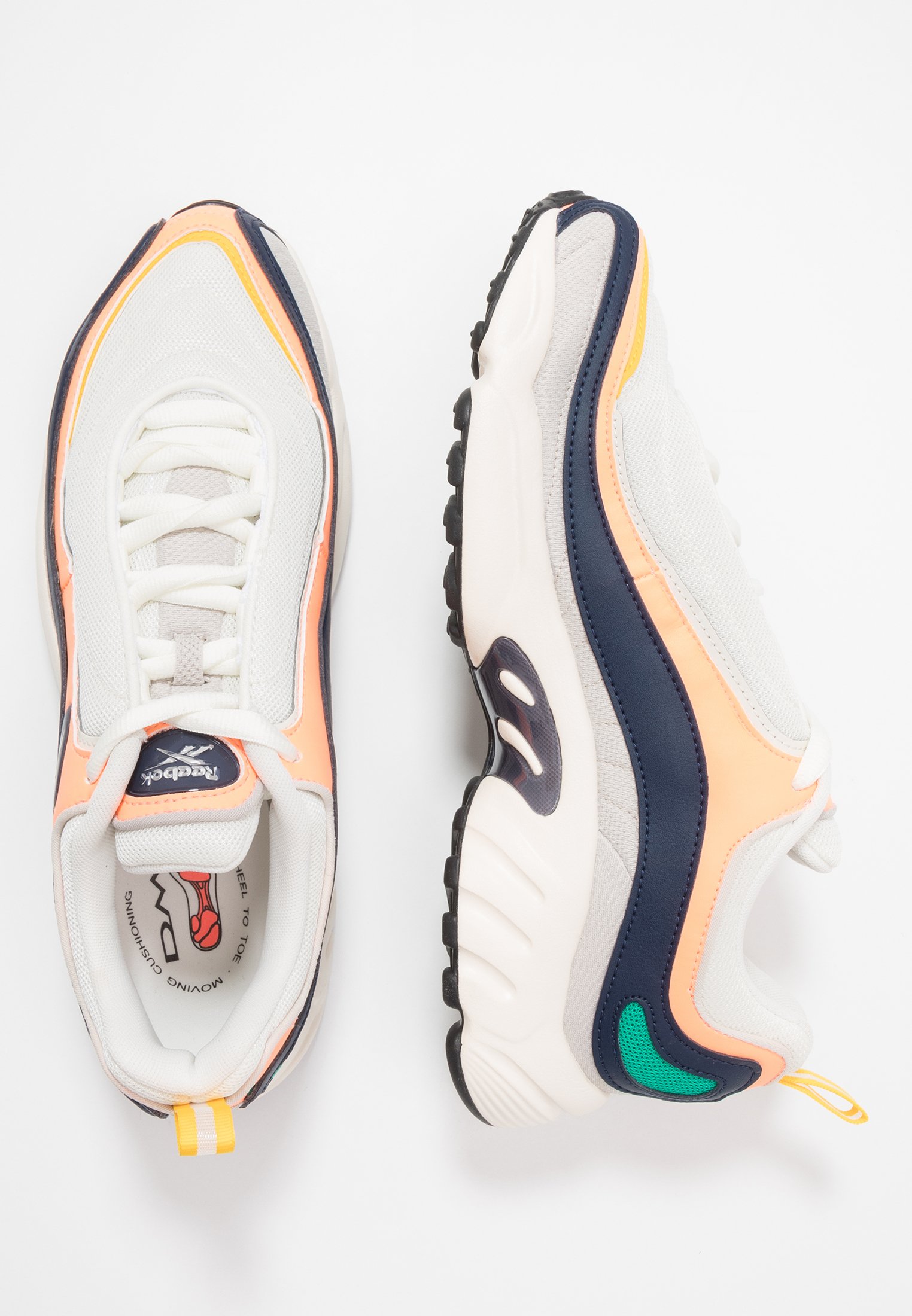 Reebok Classic DAYTONA DMX RUBBER OUTSOLE SHOES - Zapatillas - chalk/sand  stone/sun/navy/crema - Zalando.es