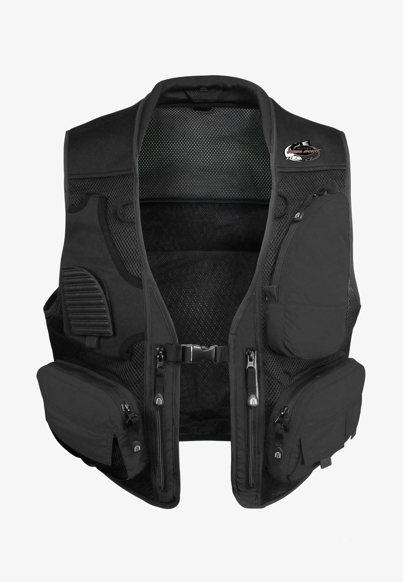 normani Outdoor Sports HERREN ANGLERWESTE - Weste - schwarz