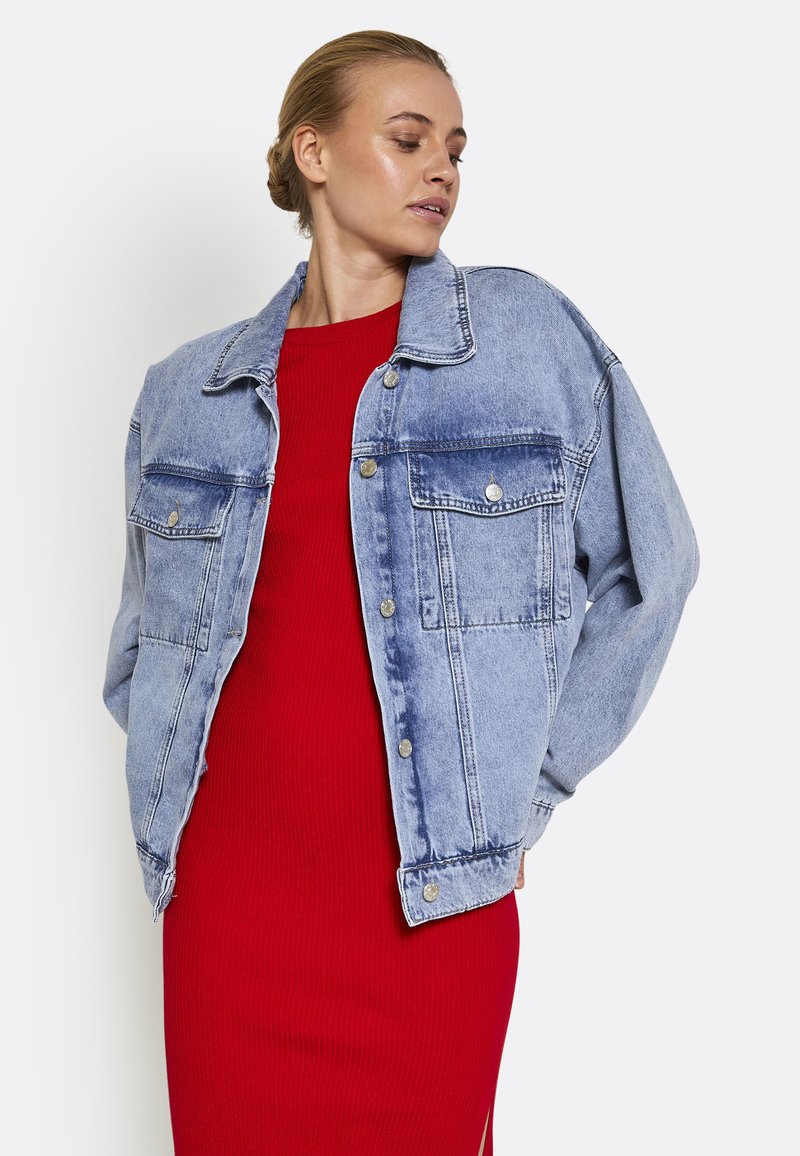 NORR LIANO Jeansjacke light blue wash/hellblau Zalando.at
