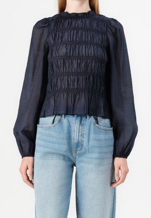 VILA, T-shirt à manches longues - dark blue