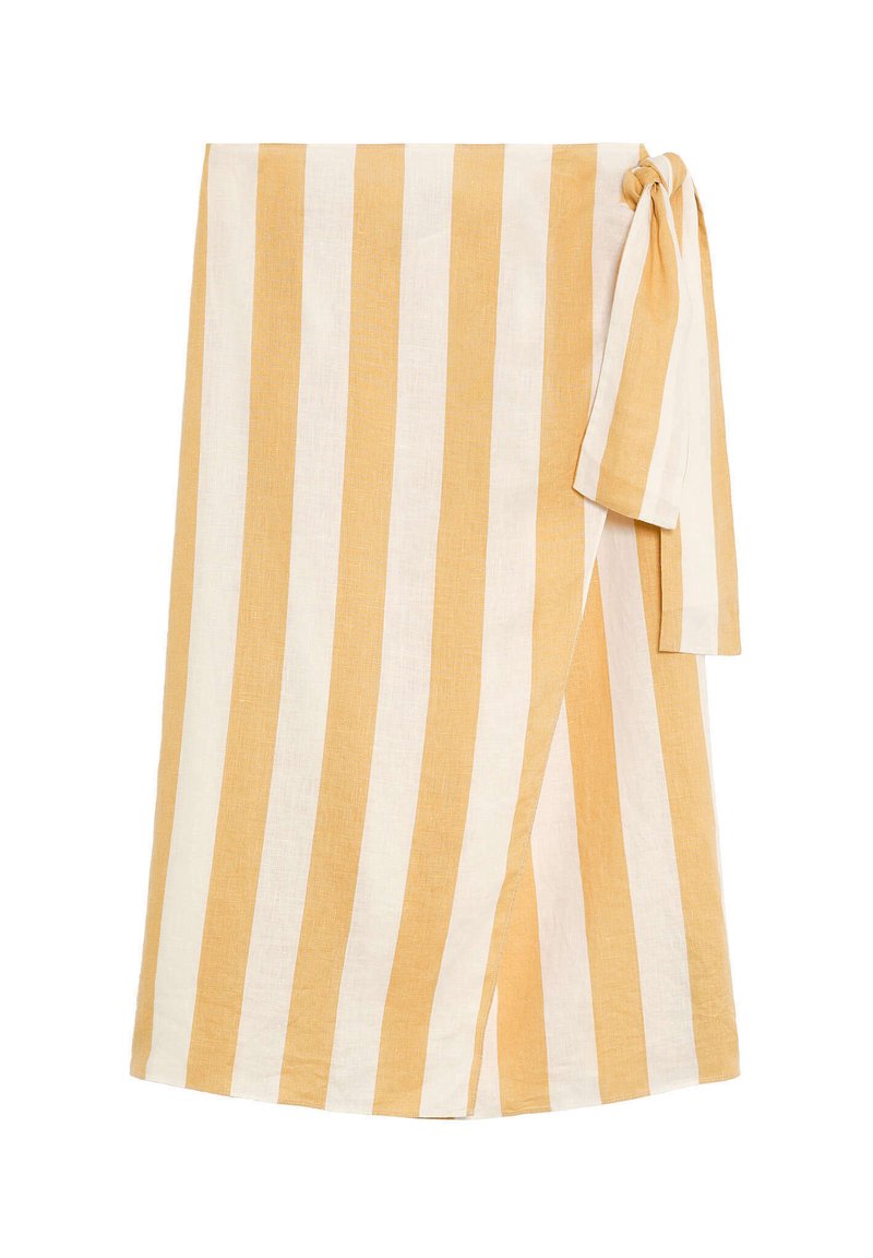 OYSHO Wikkelrok geel OYSHO Wikkelrok geel