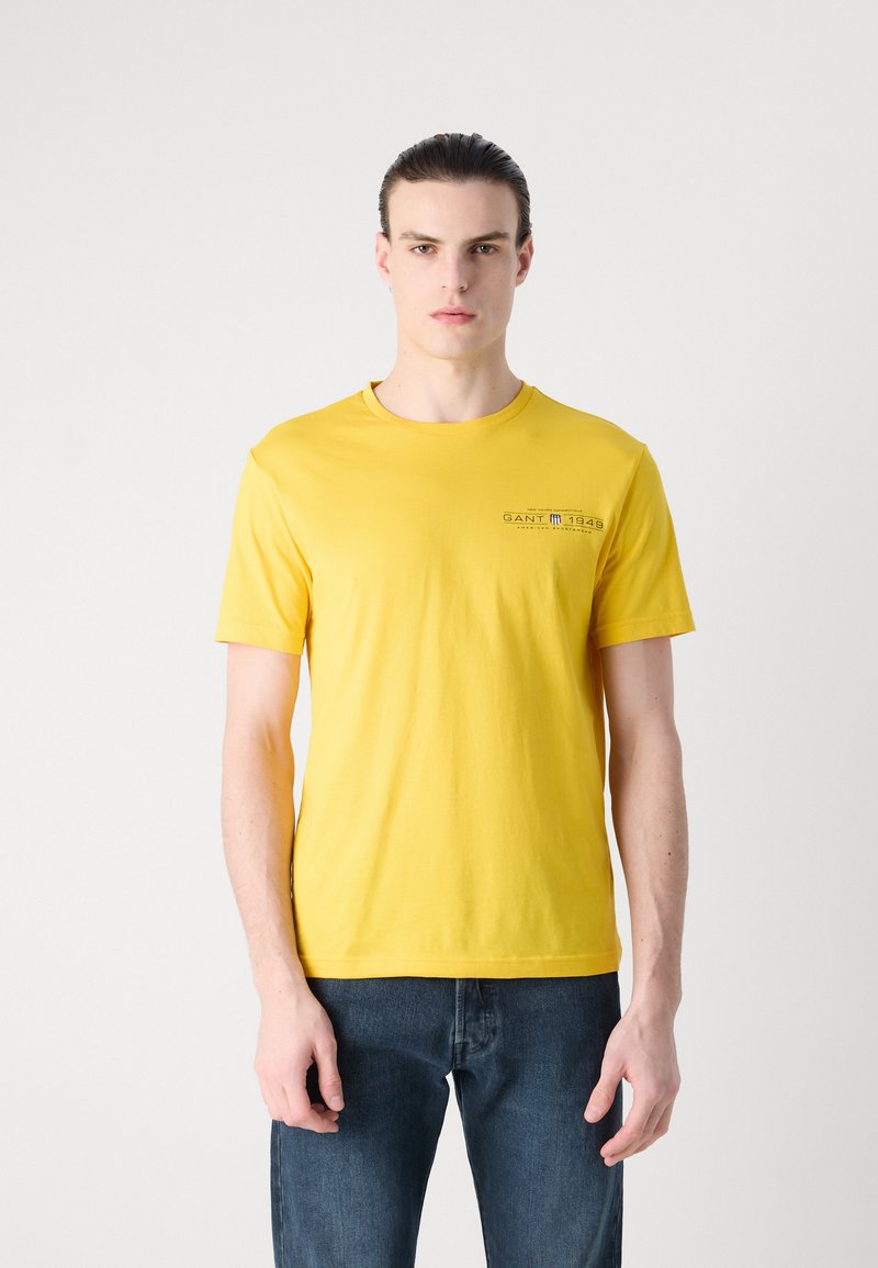GANT PRINTED GRAPHIC - Triko s potiskem - daffodil yellow