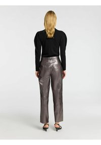 Selected Femme DRAPIERTES - Majica z dolgimi rokavi - black