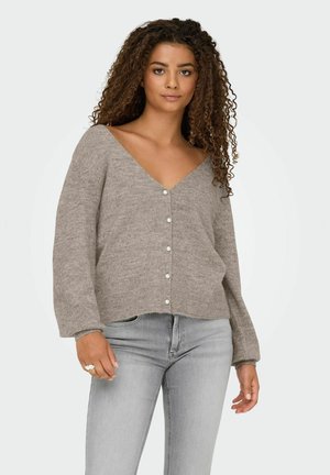 ONLY ONLADELE MIX REVERS - Cardigan - fungi