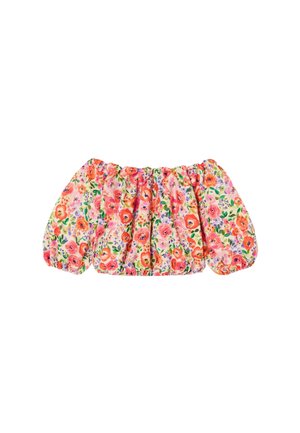 Promod, BLOUSE COURTE FLEURIE - Blouse - imprimé écru