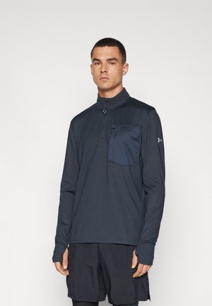 TRAIL RUN 1/4 ZIP - Μπλούζα με μακριά μανίκια - anthracite/earthen orange