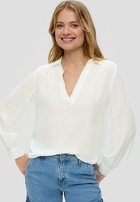 s.Oliver - MIT V-AUSSCHNITT - Bluse - creme Thumbnail-Bild 1