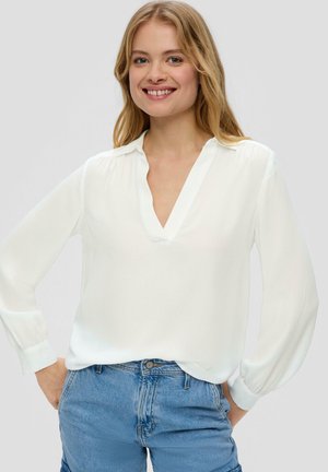 MIT V-AUSSCHNITT - Bluse - creme