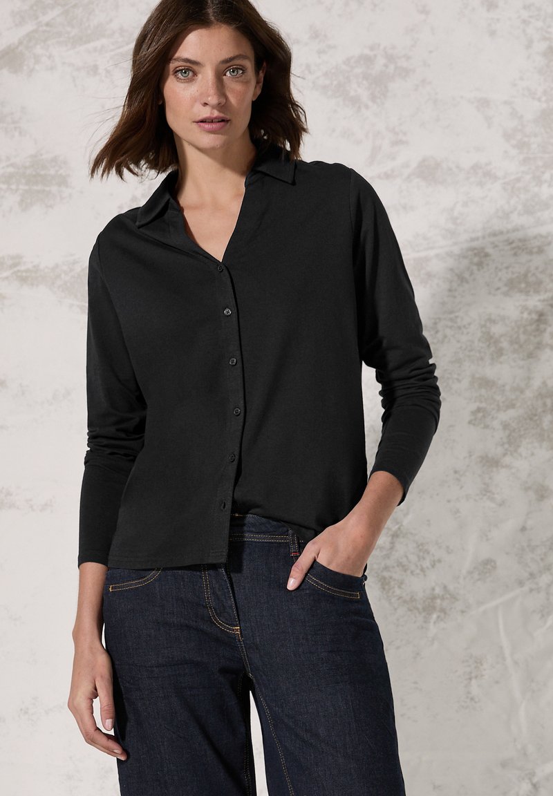 Cecil MIT KNOPFLEISTE - Blusa - schwarz