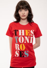 Paradiso Clothing THE STONE ROSES STACKED BAND LOGO - Print T-shirt - red