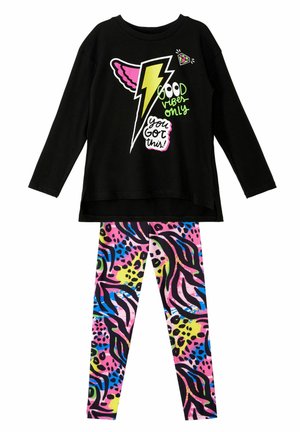 Denokids SET GOOD VIBES - Leggings - schwarz