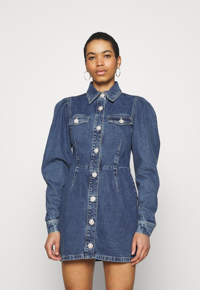 LARIN - Jeansklänning - dark denim