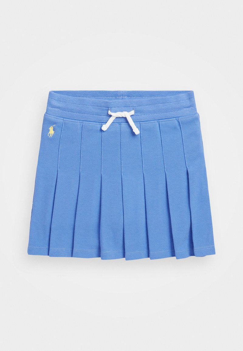 Polo Ralph Lauren - PLEATED STRETCH MESH SKORT - Miniskjørt - harbor island blue/oasis yellow, Forstørre