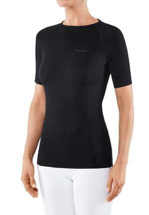 FALKE Warm Round Neck mild to cold temperatures - Undershirt - black (3000)