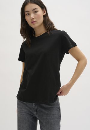 HANNEMW  - T-shirt basique - black black