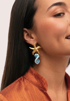 Singularu, STARFISH WAVE - Pendientes - oro