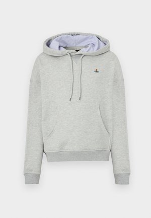 ASHTON HOODIE - Mikina s kapucňou - grey/white