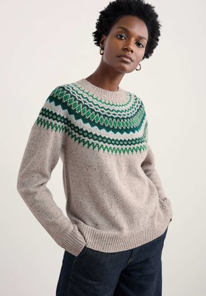 Pullover - natural - windward aran multi