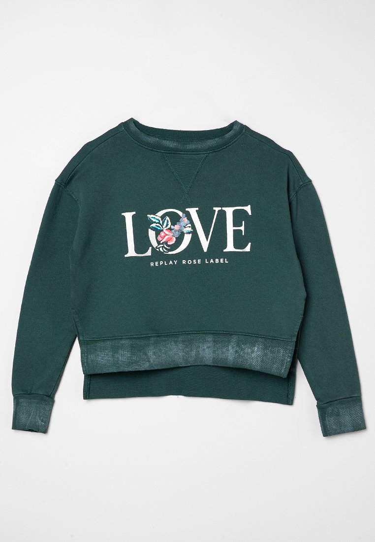 Replay Sweater donkergroen