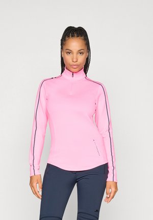 NEFE QUARTER ZIP MID LAYER - Ikdienas džemperis - eosine pink