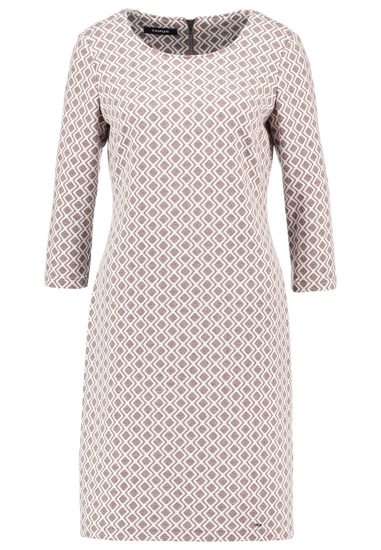 Taifun Gebreide jurk brown/bruin (Pre-owned)