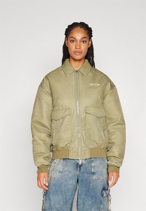 BDG Urban Outfitters PADDED VARSITY JACKET - Bomber tipa jaka - khaki