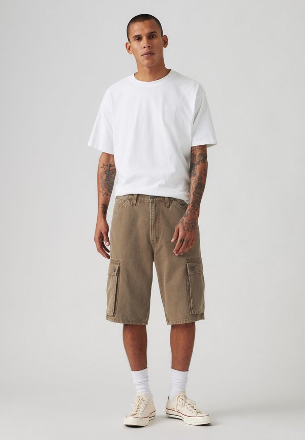 478 BAGGY - Jeans Shorts - rain drum