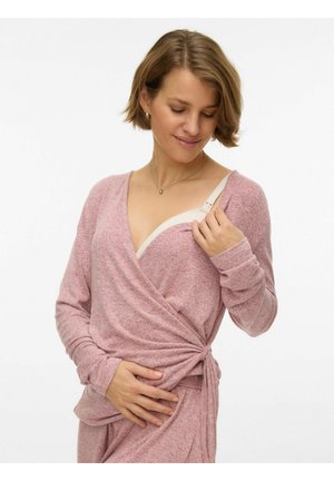 KIRA TESS - Tops ar garām piedurknēm - new maroon