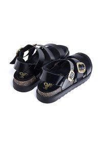 Yokono TUNEZ - Sandalen met plateauzool - black