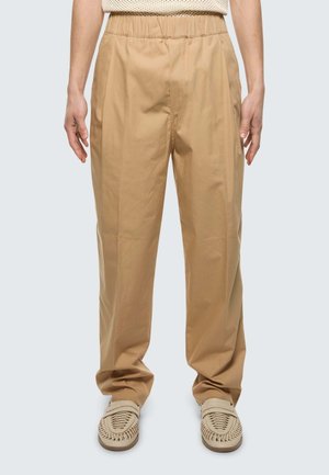 WIDE MONOPENCE  - Pantaloni - camel