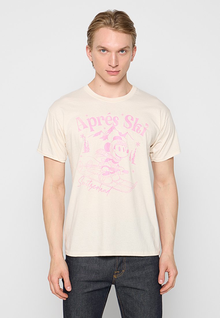 Disney T-shirt print beige